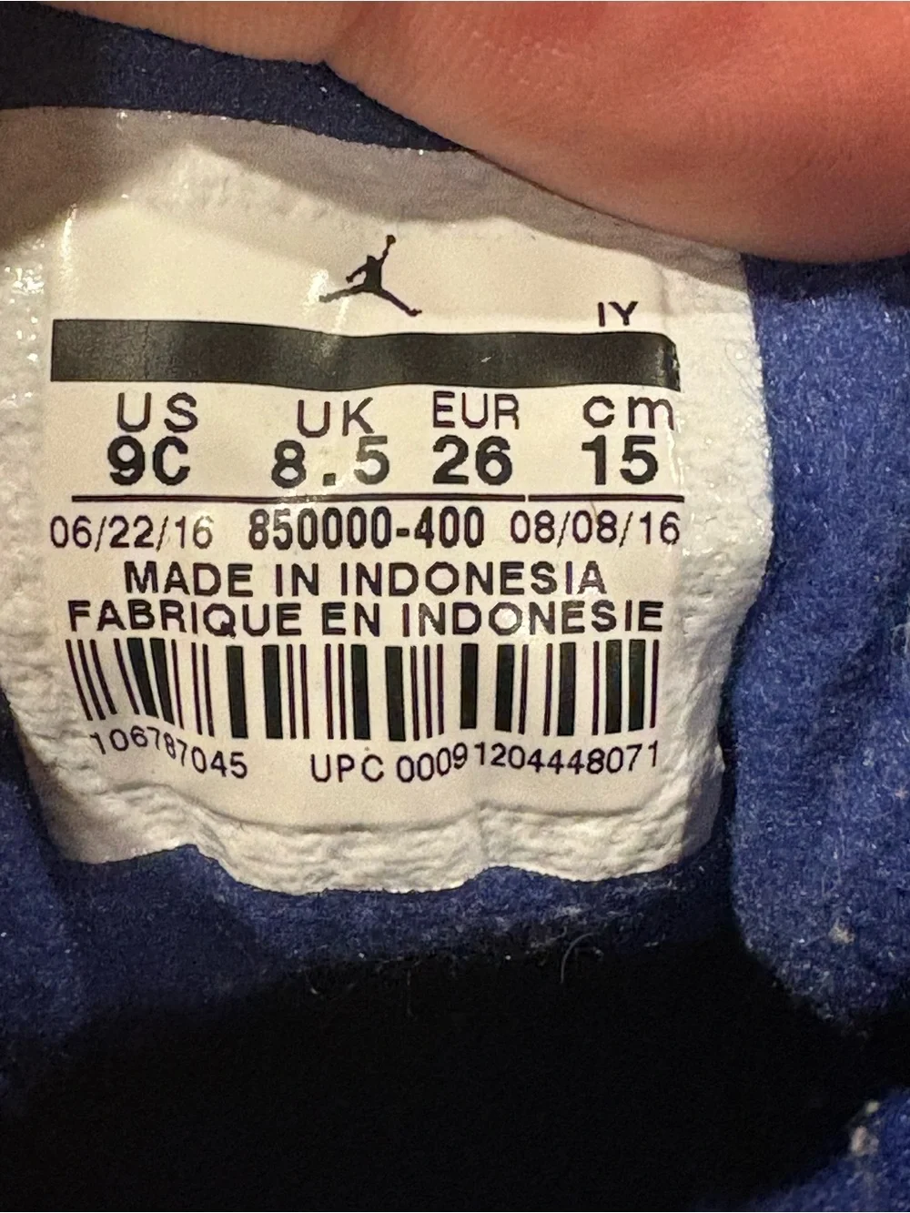 Jordan Air Jordan 12 Retro Deep Royal Blue Suede Baby Sneakers Jumpman Logo 9C
